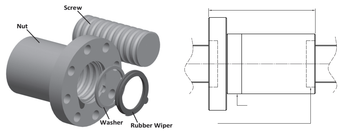 HIWIN Ball screw NW (Wiper) HIWIN Ball screw NW (Wiper)
