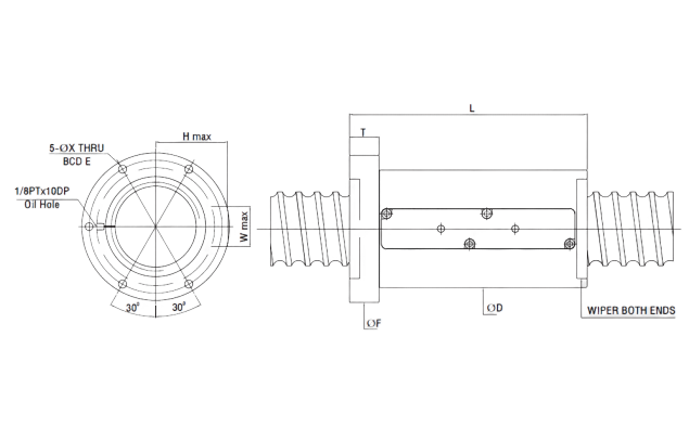 HIWIN Ball screw heavy load FSP