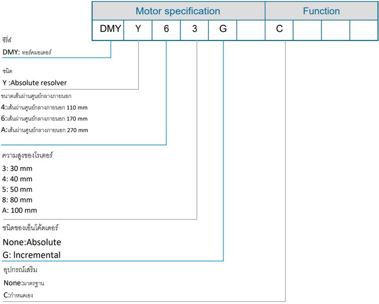 Code - DMY series