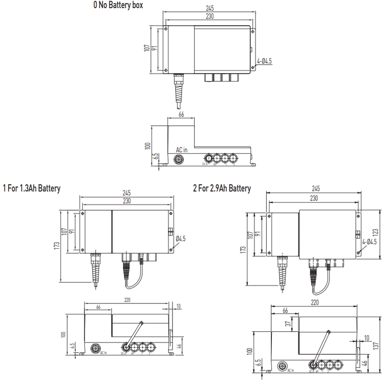 Dimensions - Hiwin Linear Actuator Controller - LAK2BN