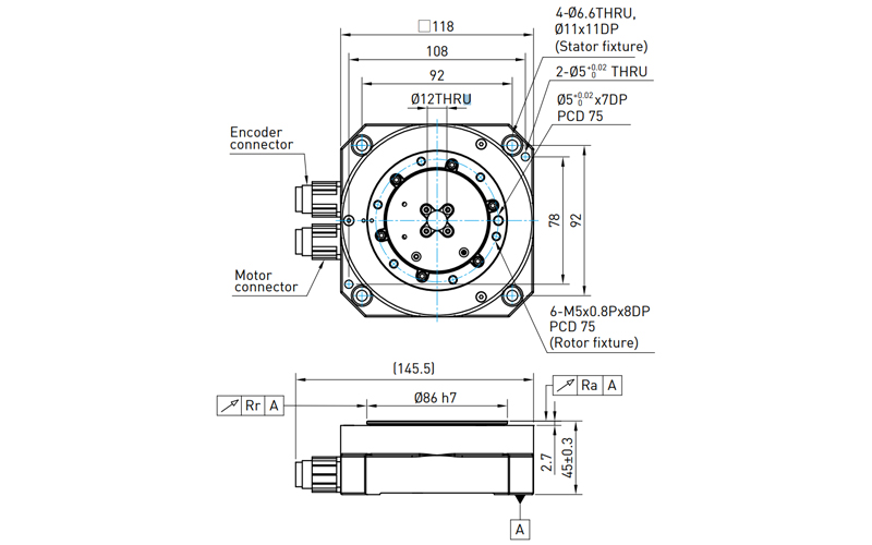 Hiwin Torqur motor Rotary Table - TMN42G