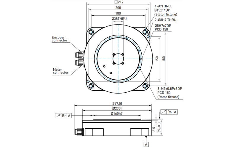 Hiwin Torqur motor Rotary Table - TMN93