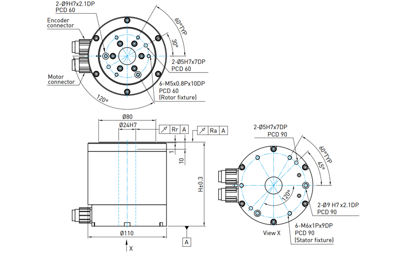 Hiwin Torqur motor Rotary Table - TMS0 series