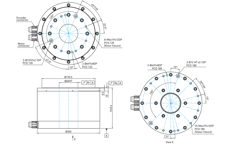 Hiwin Torqur motor Rotary Table - TMS3 series