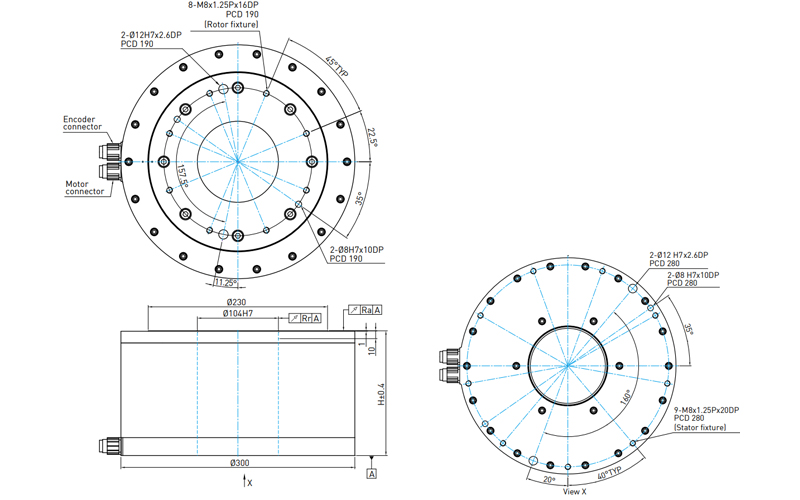 Hiwin Torqur motor Rotary Table - TMS7 series