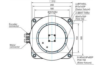 Hiwin Torque Motor Rotary Table - TMN93