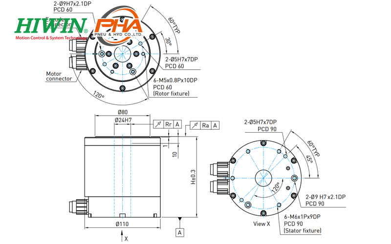 Hiwin Torque Motor Rotary Tables - TMS0 series