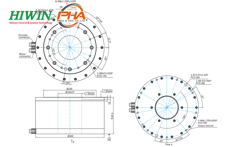 Hiwin Torque Motor Rotary Tables - TMS7 series