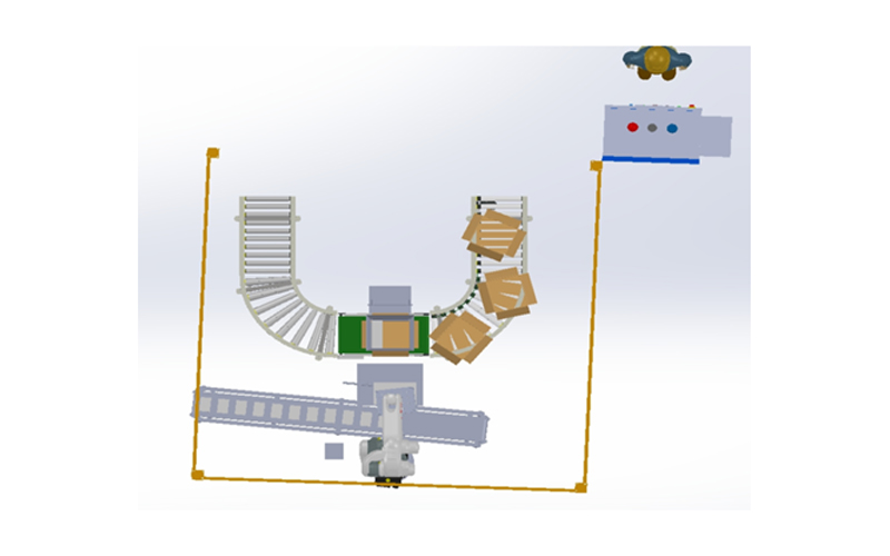 Robot Pick and Place box to box Casepacking