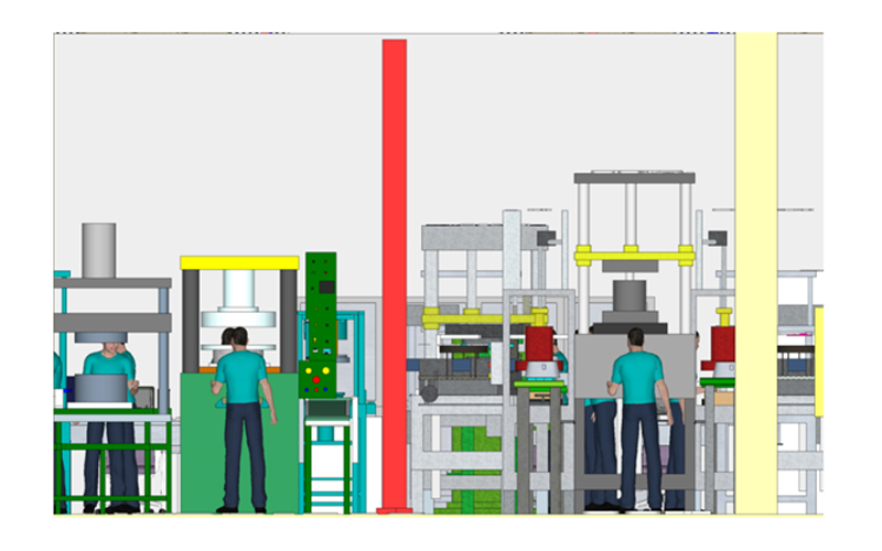 Robot NACHI Pick and Place Press Machine