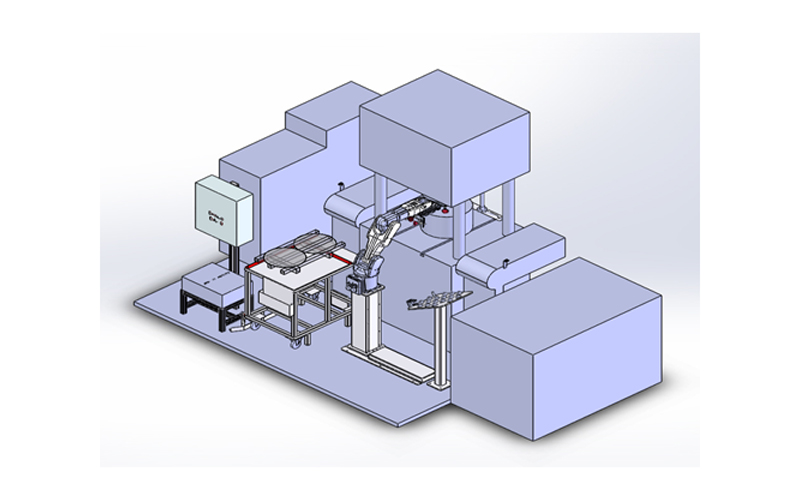 Robot NACHI Pick and Place Press Machine