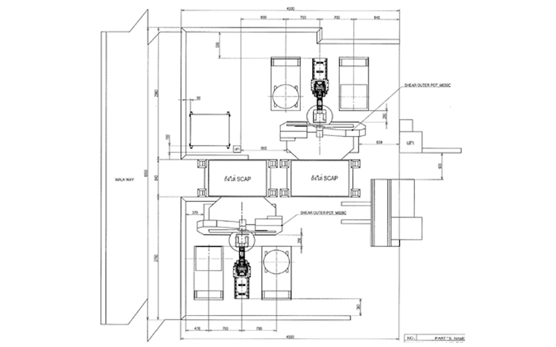 Robot Loading and Unloading Circular Shear