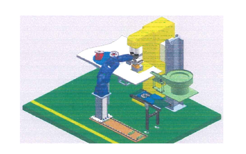 Robot Loading and Unloading part feeder Machine